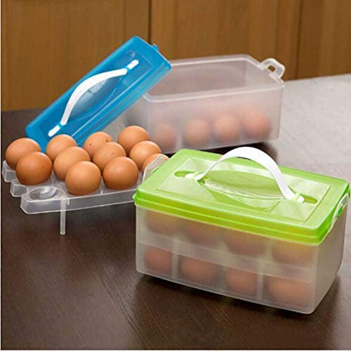 Premium 24-Grid Egg Storage Box with Airtight & Space-Saving Design