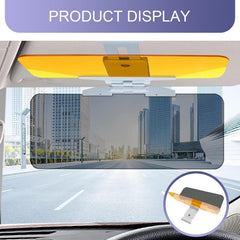 HD Car Sun Visor for Day & Night Glare Protection, Yellow