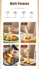 High-Temperature Silicone Oil Dispenser with Basting Brush