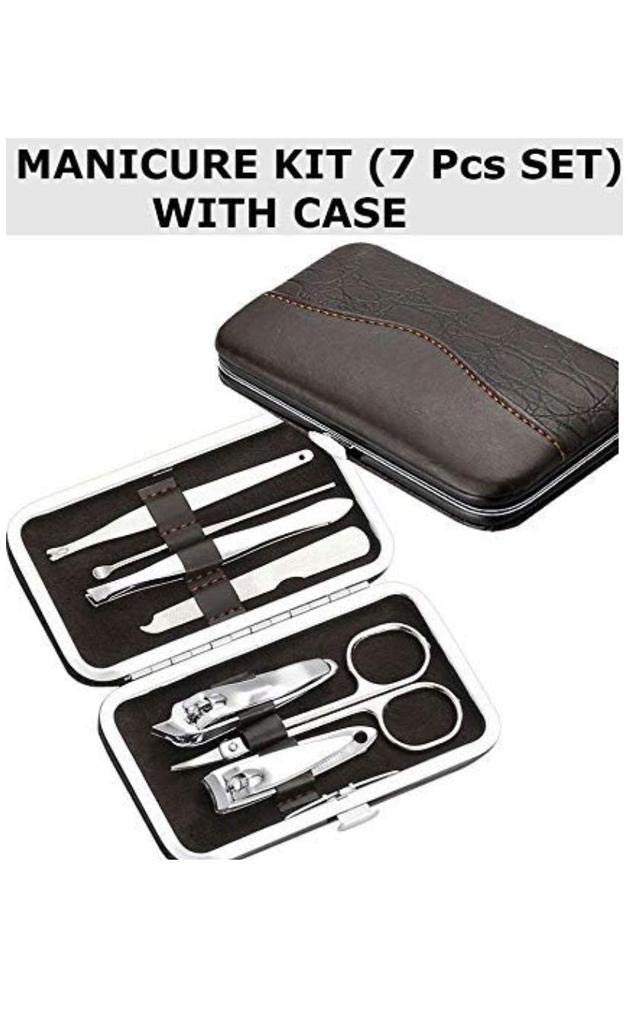 7-in-1 Professional Manicure & Pedicure Set for Nail & Facial Care