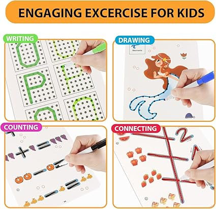 Magical Tracing Practice Workbook Set for Kids