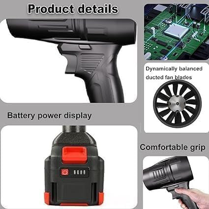 Portable Double Battery Air Blower Jet Car Dryer