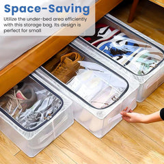 27L Transparent Shoe Storage Box & Organizer for Closet