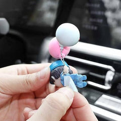 Cute Cartoon Couple Balloon Ornament for Car Decoration