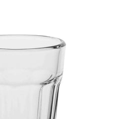 Heavy Base Shot Tea Glass Set (6 Pcs) - Stylish Double-Side Cordial Glasses