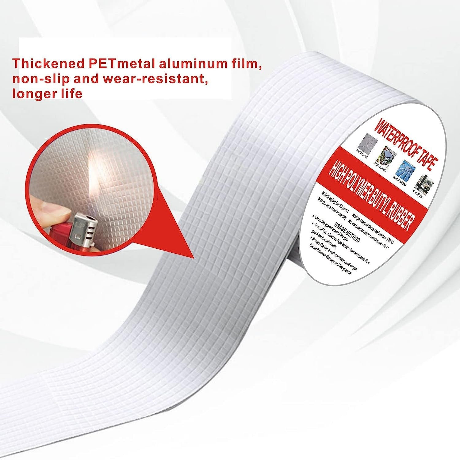 Aluminium Silver Waterproof Tape 15cm x 5m for Leak Repair