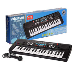 37-Key Electric Piano Keyboard with Microphone, 8 Tones & Rhythms