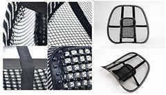 Ergonomic Mesh Lumbar Support Cushion for Car & Office Chairs