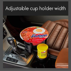Multifunctional 2-in-1 Car Cup Holder Extender with Phone & Snack Storage