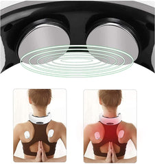 Electric Pulse Neck Massager with 6 Modes & 16 Levels for Pain Relief