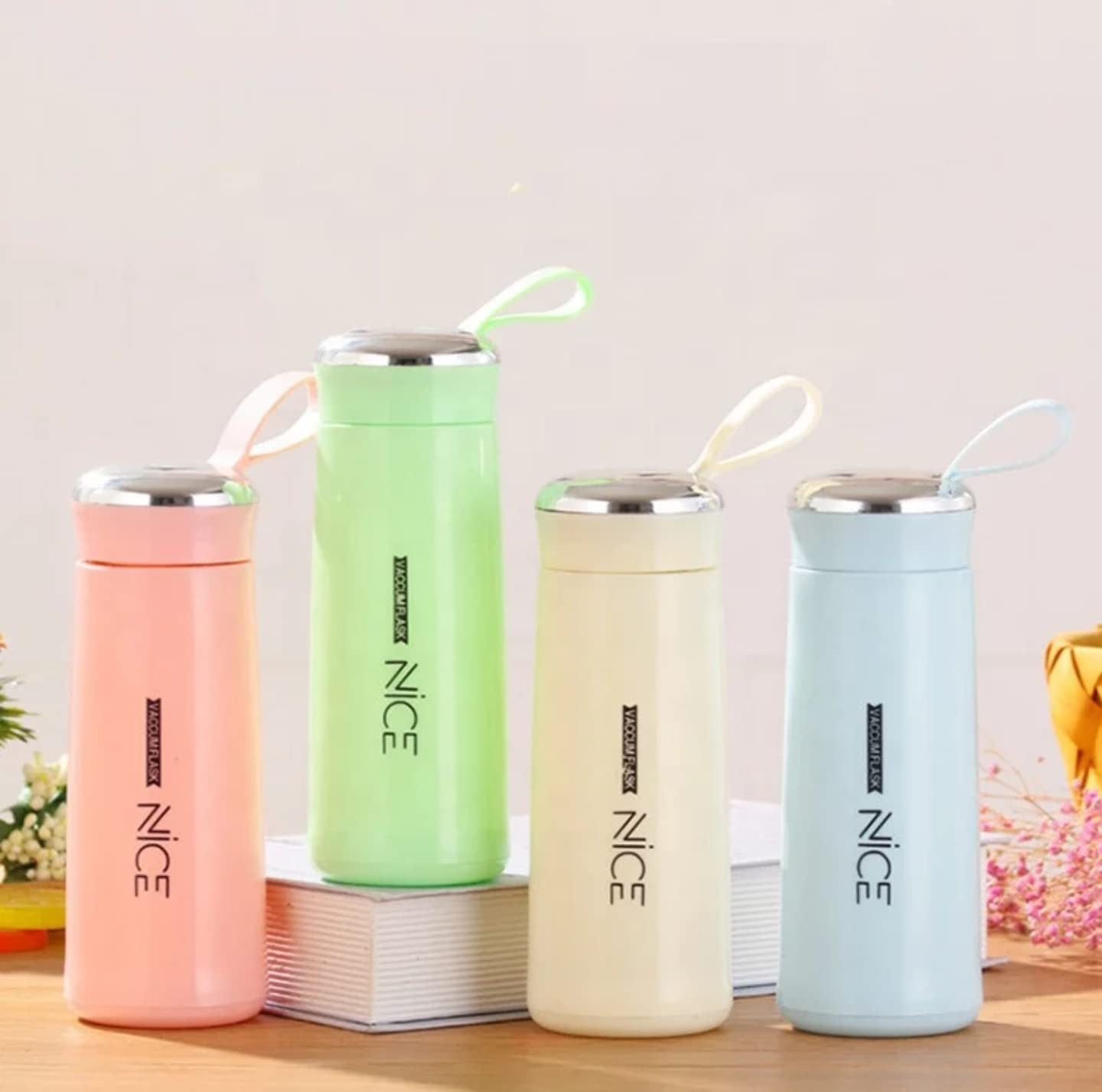 Stainless Steel Vacuum Insulated Glass Water Bottle 350ml