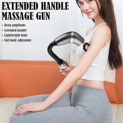 U-Shape Portable Massage Gun with Extension Handle for Muscle Relief