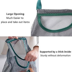 Hanging Mesh Storage Bag for Produce and Household Use