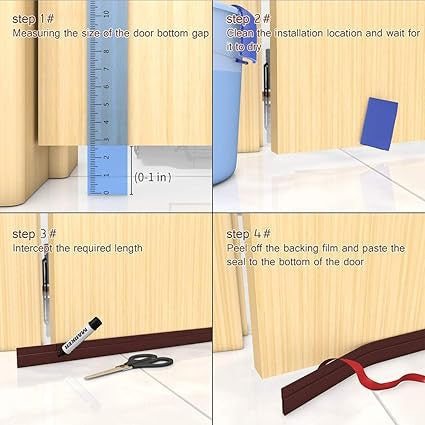 Air Gap Sealing Tape & Door Draft Filler - T-Shaped Rubber Strip