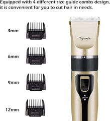 Rechargeable Cordless Dog & Beard Hair Trimmer with Clipper and Shaver