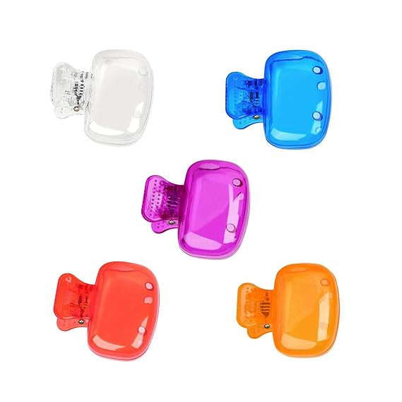 Travel Toothbrush Head Cover with Clip - Protective Plastic Cap