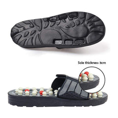 Adjustable Yoga Slippers with Acupressure & Magnetic Therapy for Foot Relief
