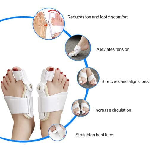 Toe Straightener Bunion Corrector Splint for Pain Relief & Foot Support