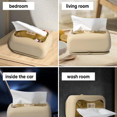 Silicone Suction Cup Tissue Box & Wet Wipes Dispenser
