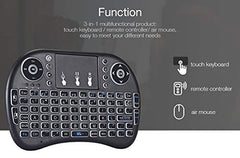 Mini Wireless Backlit Touchpad Keyboard for Smart TV, PC, Android