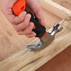 Mini Portable Claw Hammer - Durable Fiberglass Handle, Multi-Purpose Tool