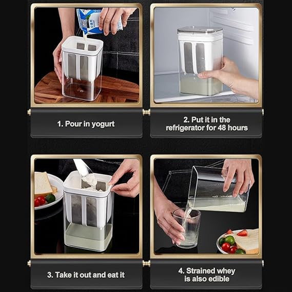 Indian Yogurt Filter & Strainer Box for Fresh Curd Making