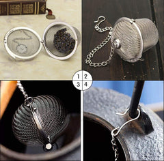 Big Stainless Steel Tea Infuser Strainer for Loose Leaf & Herbs
