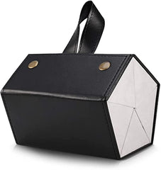 5-Slot Foldable Sunglasses Organizer Box with Durable PU Leather