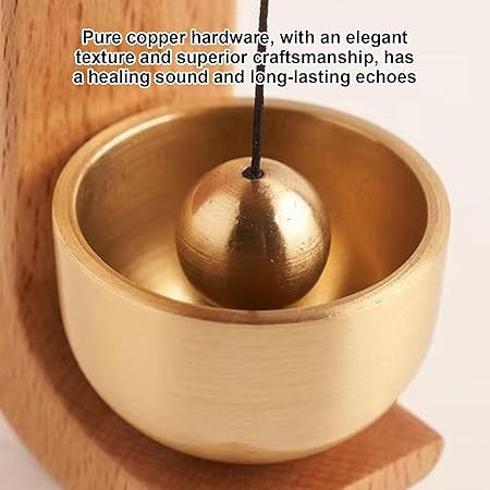 Wooden & Brass Magnetic Door Bell with Chime