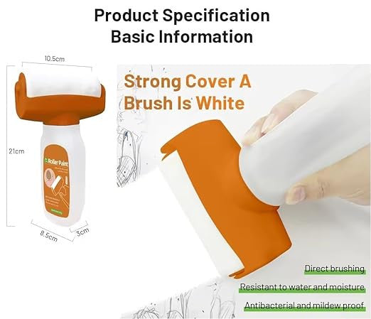 Wall Repair Roller Brush for Smooth Wall Touch-Ups