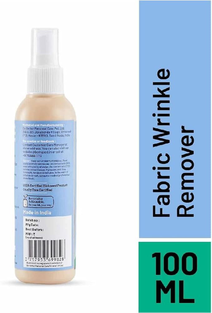 Fabric Wrinkle Remover - Eliminates Creases & Odor for Fresh Clothes