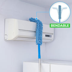 Extendable Microfiber Fan & Home Dusting Brush for Ceiling, Floor & Car