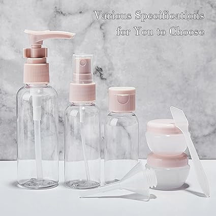11-Piece Silicone Travel Bottle Set for Easy Packing