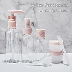 11-Piece Silicone Travel Bottle Set for Easy Packing