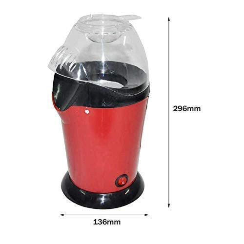 Hot Air Popcorn Maker with Measuring Cup & Removable Lid