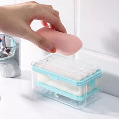 2-in-1 Soap Pump & Brush Dispenser with Drain Holes