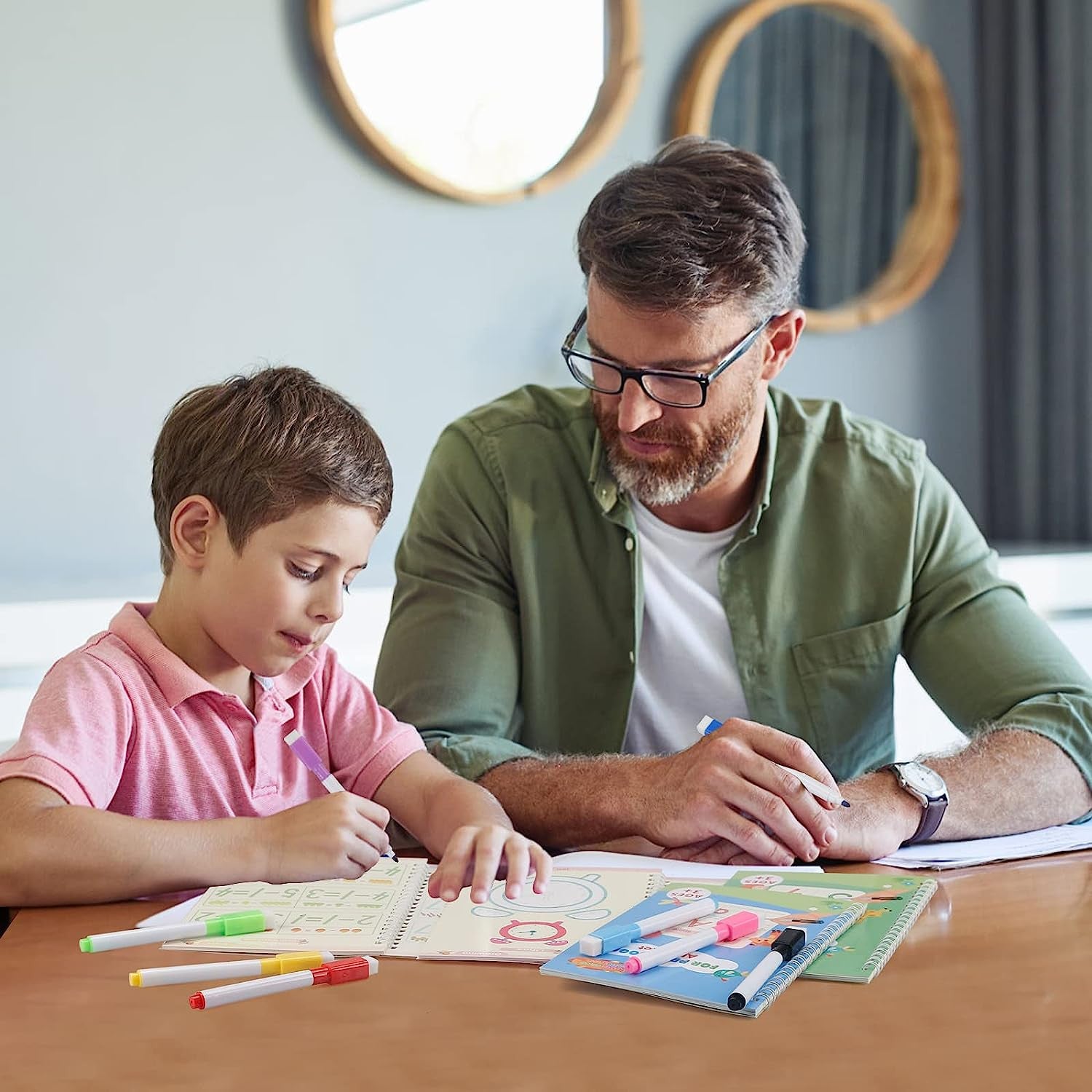Magic Reusable Kids' Painting & Calligraphy Practice Book Set