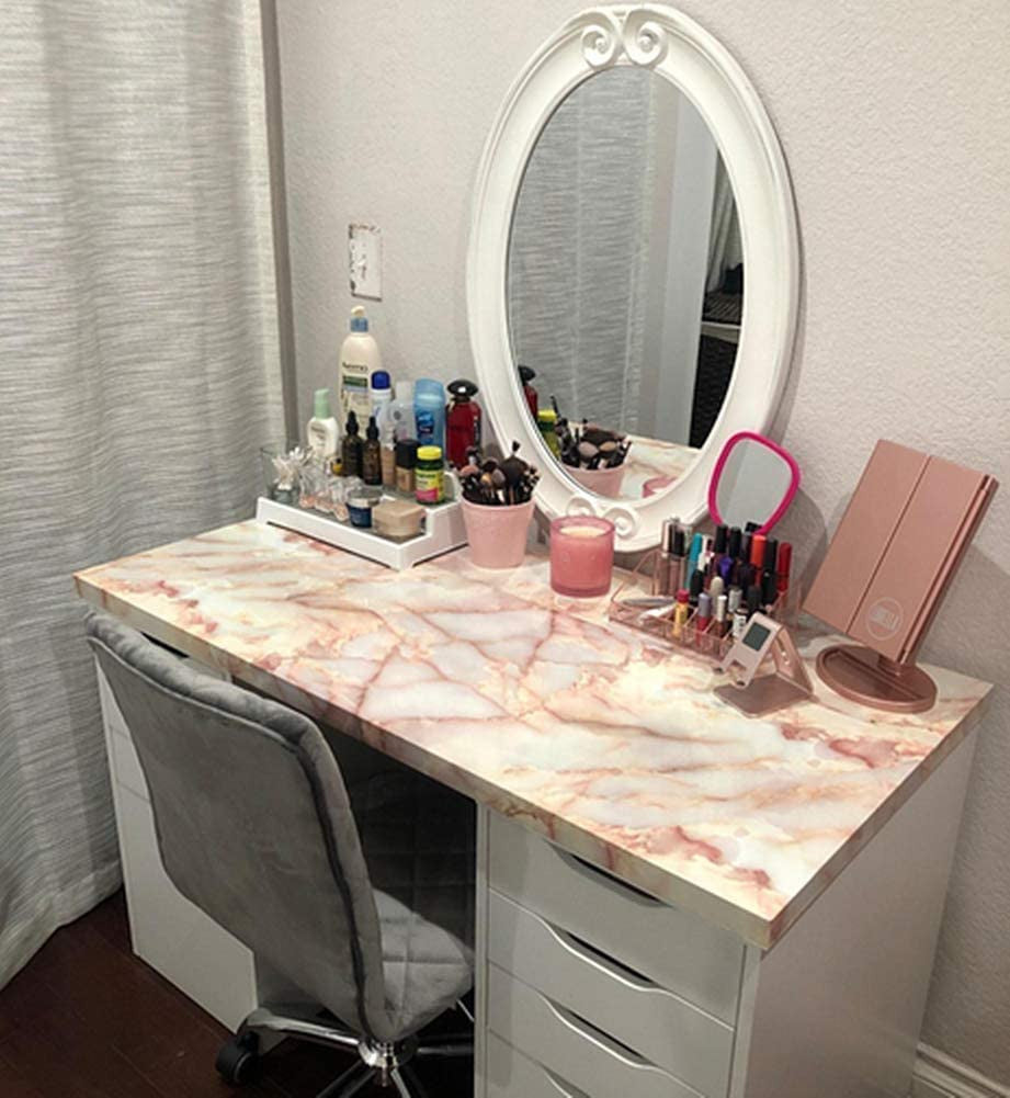 Elegant Orange Marble Foil Wallpaper for Stylish Interiors