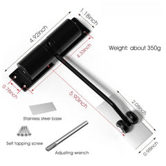 Smart Adjustable Mini Door Closer with Sensor & Easy Install