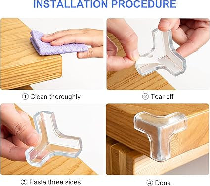 New Edge Protector 1 Pcs, 3-Side Corner Guard for Safety - 1 Pc