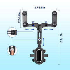 360° Rotatable & Retractable Mirror Phone Holder for Car