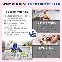 Electric Garlic & Vegetable Peeler Machine for Fruits and Grape
