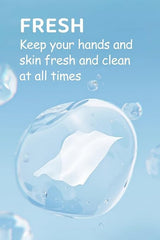 Labubu Mini Baby Wipes - Pocket Water & Skin Care Wet Tissues