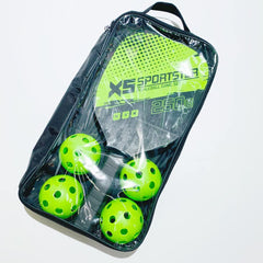Premium Pickleball Racket Set with 2 Paddles and 4 Balls