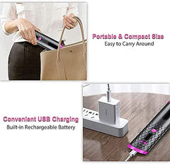 Wireless USB Rechargeable Auto Hair Curler with LCD Display and Adjustable Temp