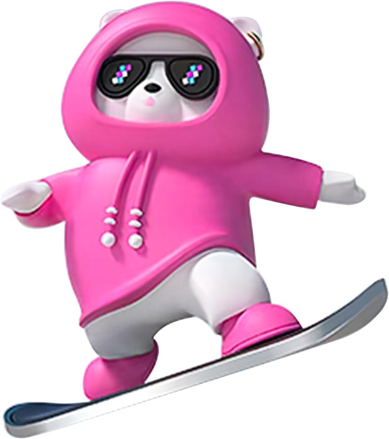 Sliding Bear Car Decor - Fun Skateboarding Interior Ornament