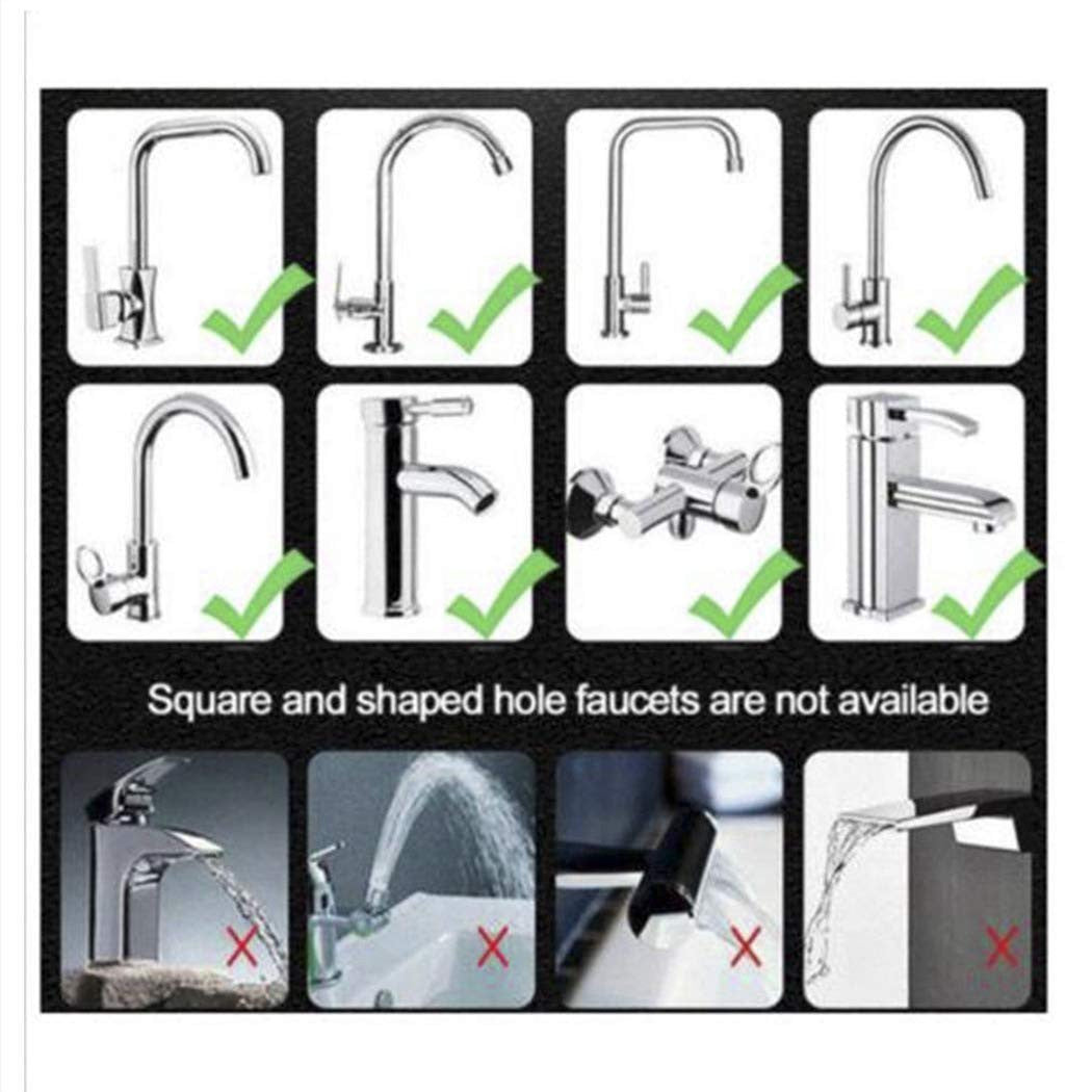360° Rotating Water-Saving Faucet Sprayer with 3 Modes and Anti-Splash Design