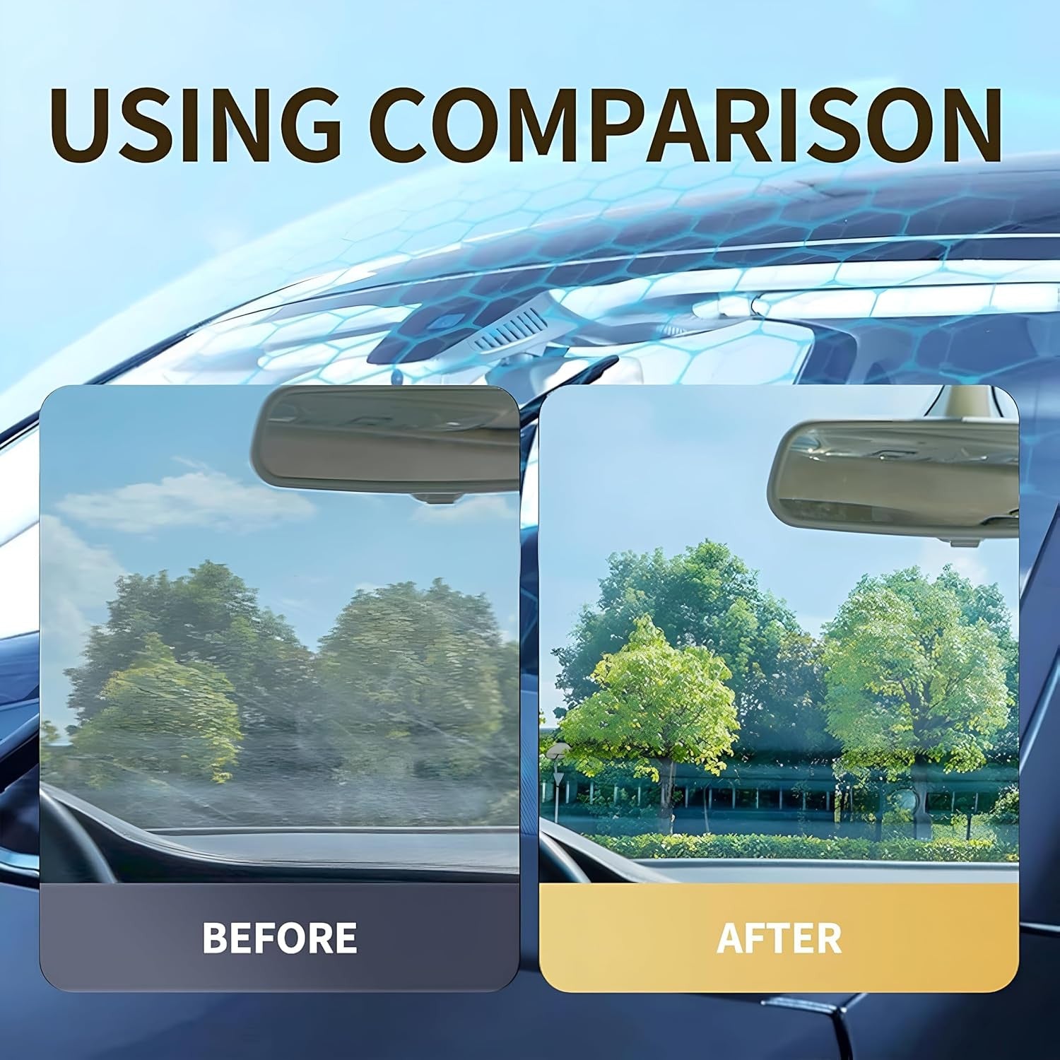 Car Glass Oil & Water Spot Remover - Windshield & Surface Cleaner