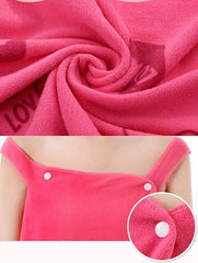 Elegant Microfiber Wearable Bath Towel for Women - 1 Pc