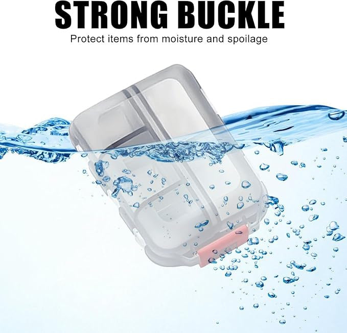 Compact 7-Day Travel Mini Pill Box for Easy Medication Storage